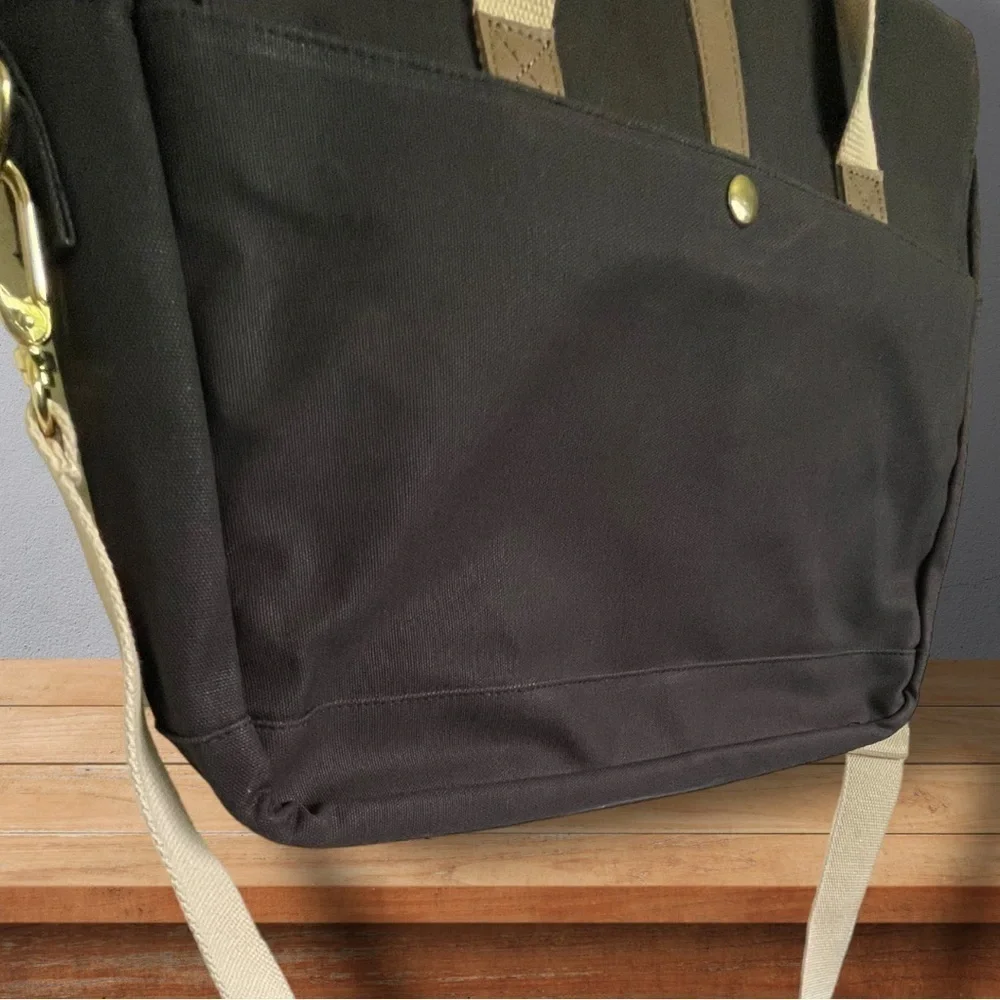 ESPEROS Baldwin Porter Black Brief Messenger Laptop Bag